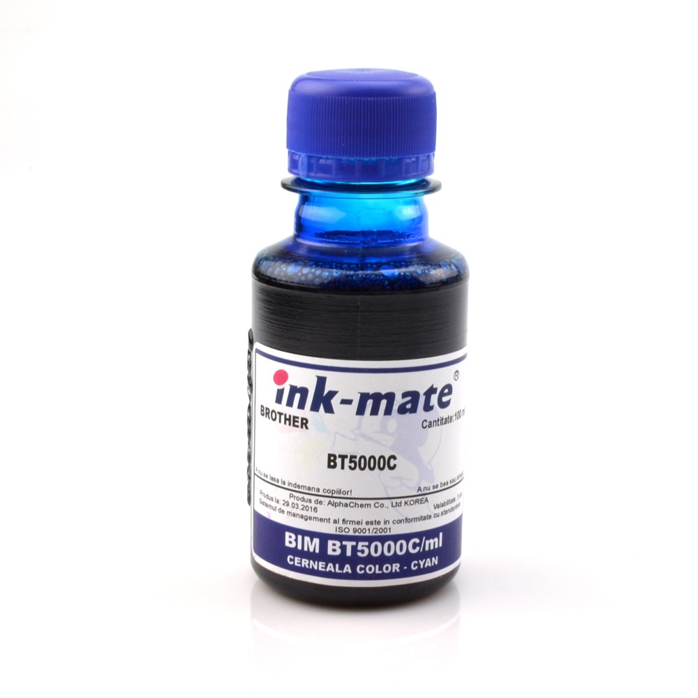 Cerneala refill Cyan pentru imprimante Brother T300 T500 T700 T800 1000 ml - imagine 4